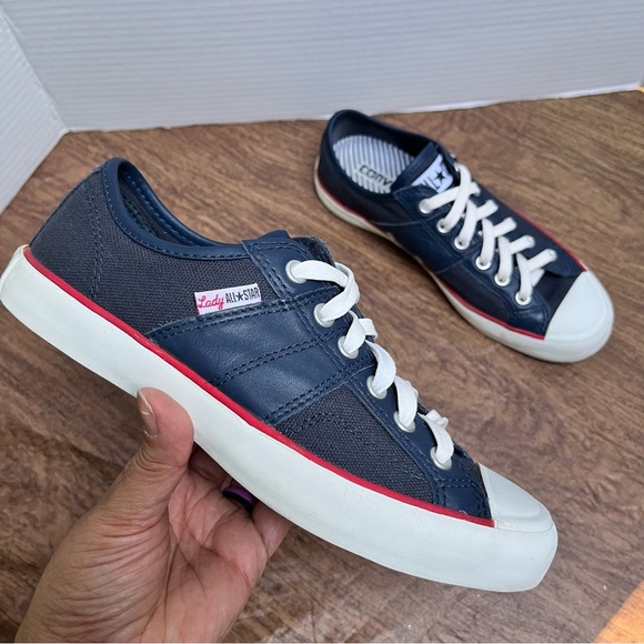 Converse All Star Navy Blue Lady All Star Sneakers Size 6 - Picture 1 of 14